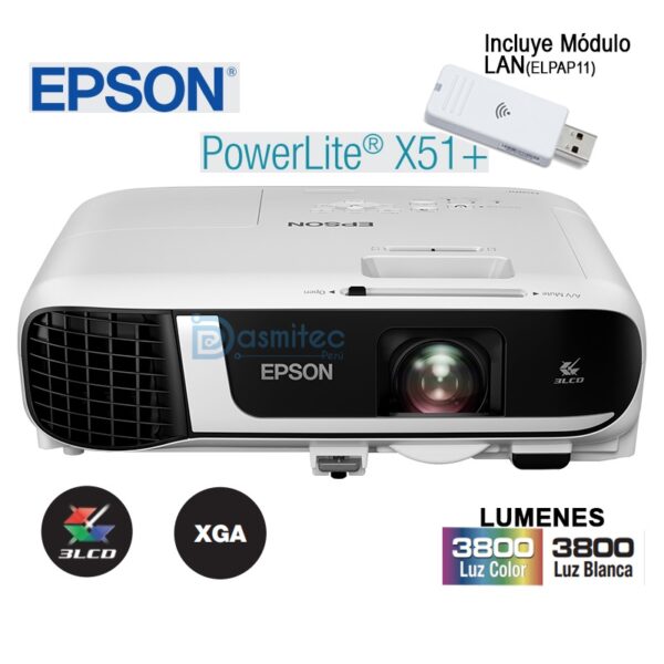 Proyector Epson PowerLite X51+